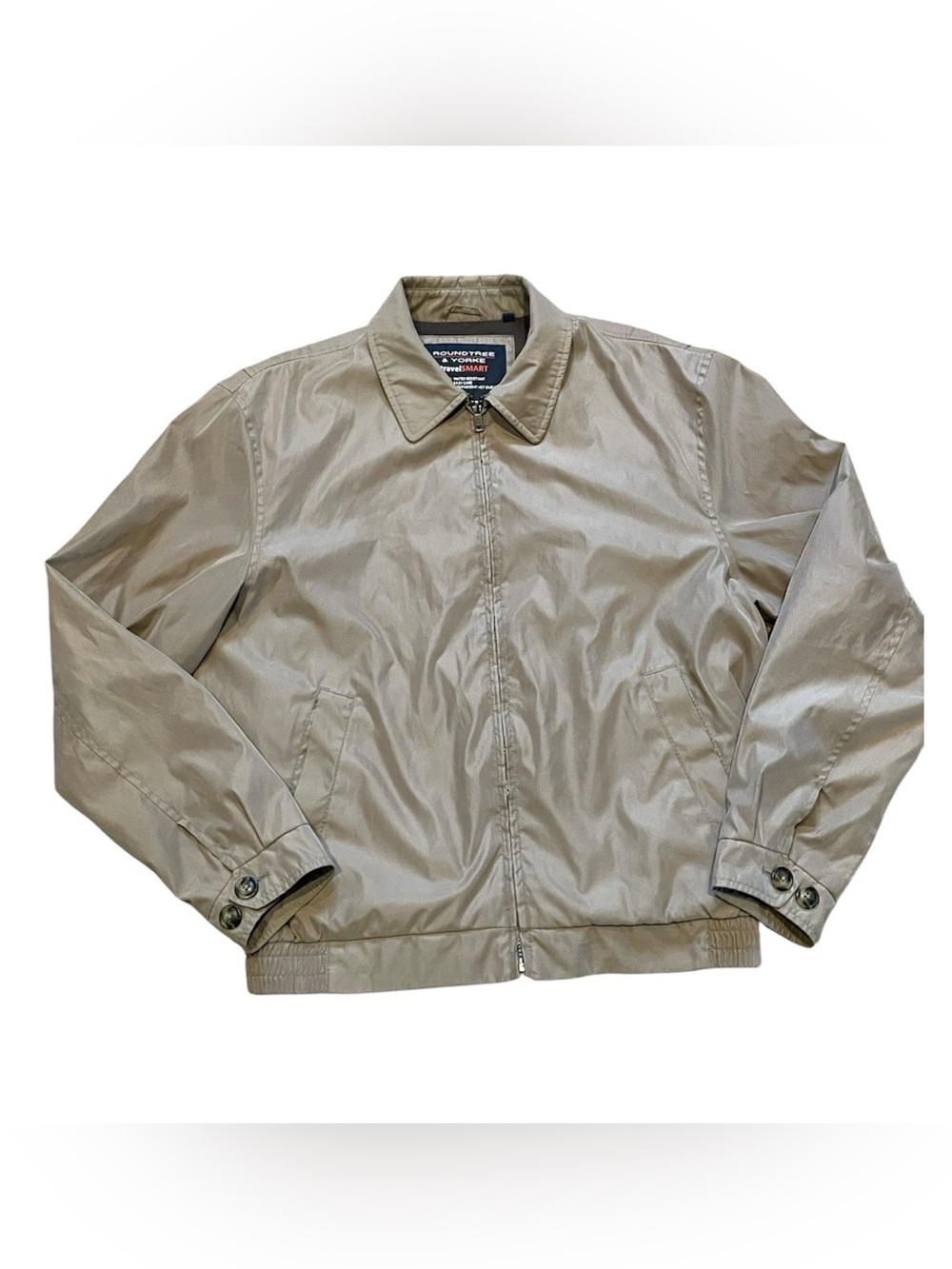 Roundtree & Yorke Men’s Travel Smart Water Resist Lightweight Jacket Sz Medium